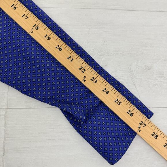 Untuckit Stanton Performance Shirt Men XL Tall Blue Printed Long Sleeves Stretch - Picture 13 of 15